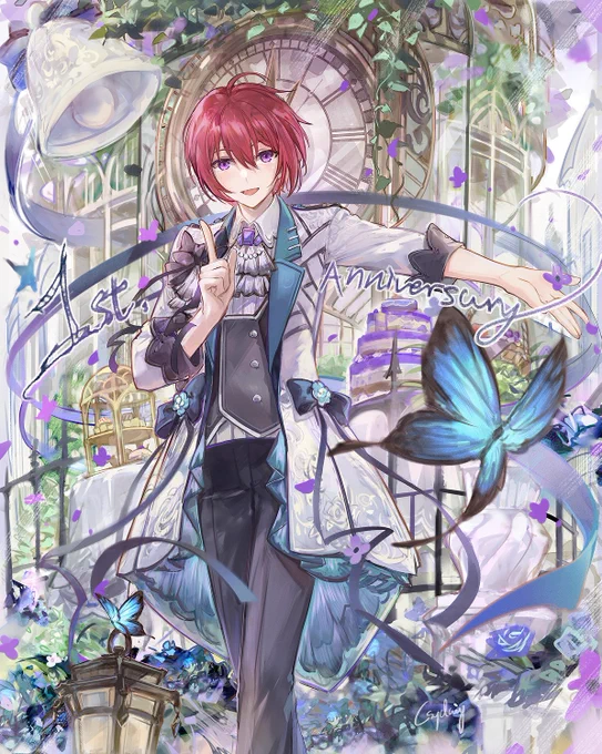 Happy Anniversary to Enstars global~  Time flies just like a butterfly  #Enstars1stAnniversary