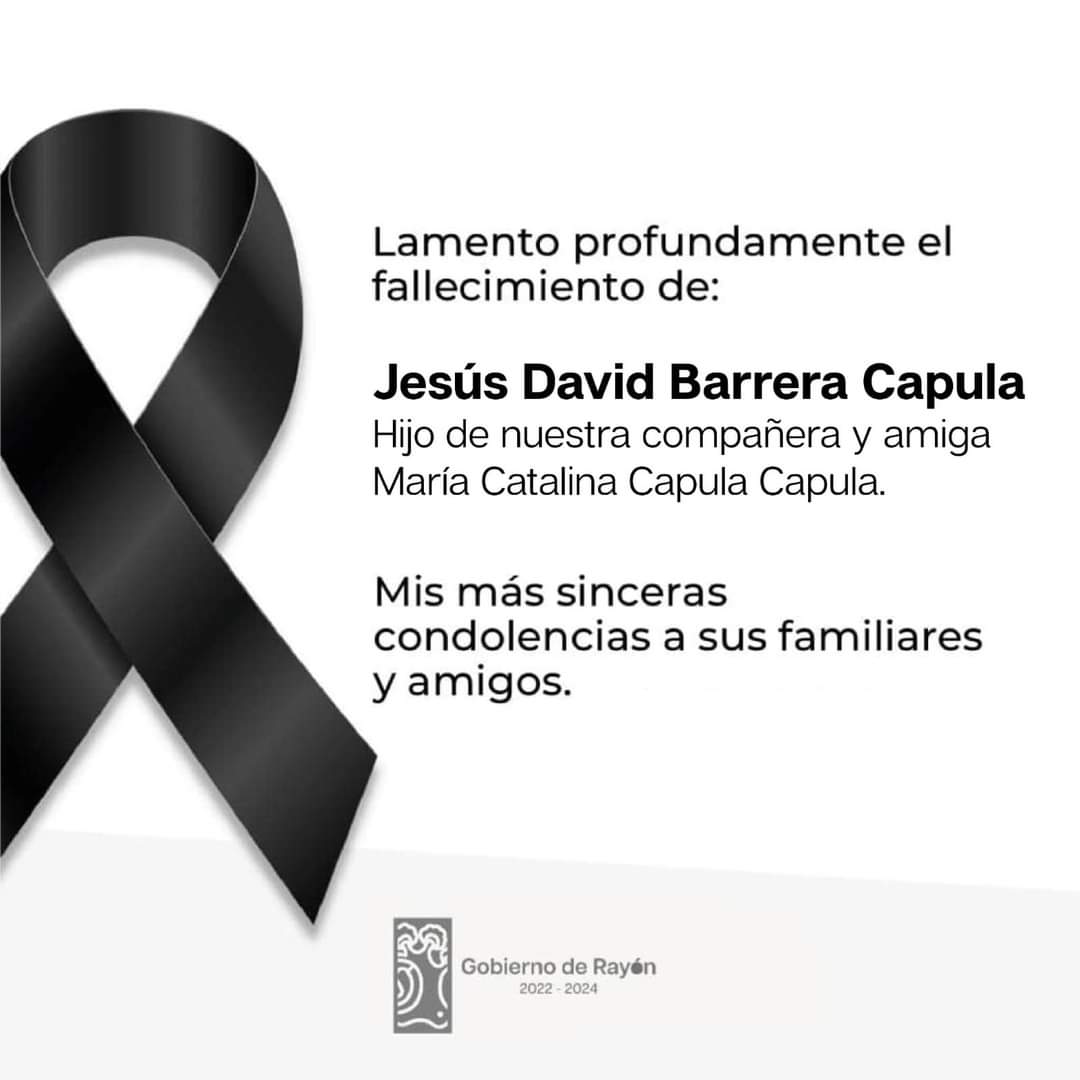 Lamento profundamente la pérdida de la familia Barrera Capula, mis más sinceras condolencias. Recibe un abrazo de mi parte querida Cata. 

QEPD.