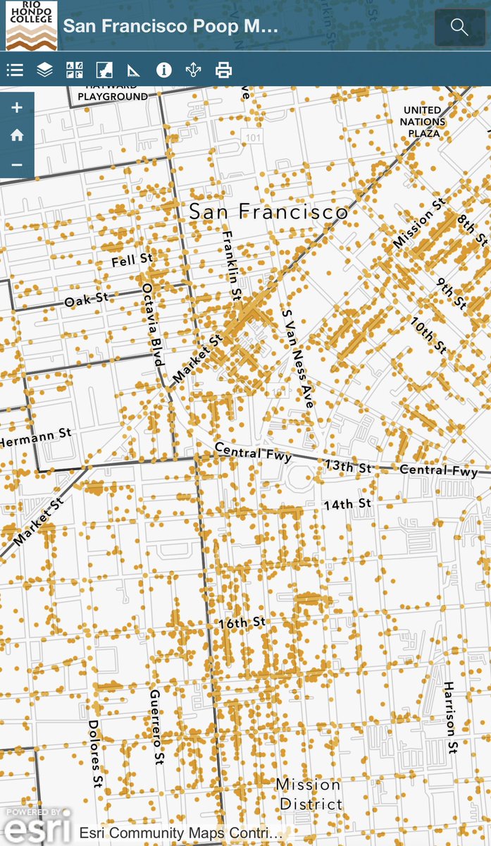 Norway anon discovers the high tech digitized Poo Map of San Francisco-