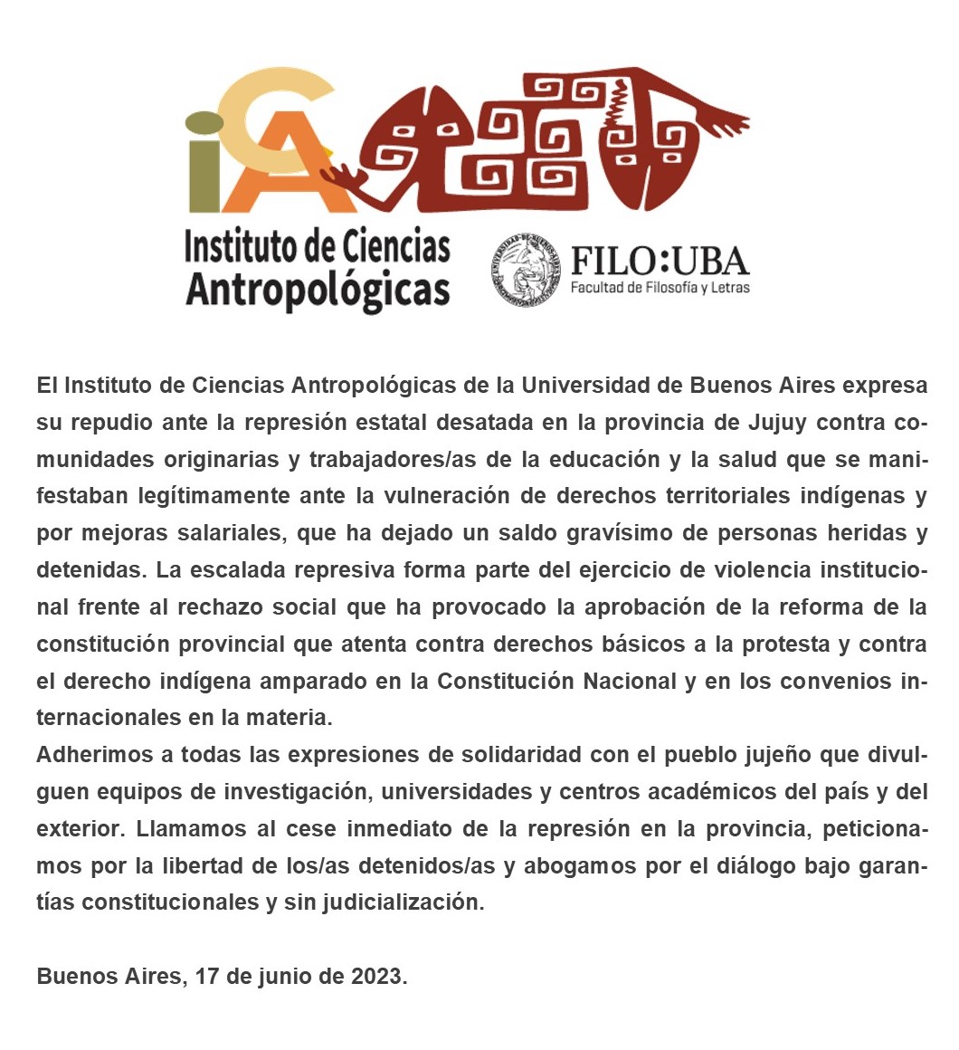 Instituto de Ciencias Antropológicas UBA tweet media