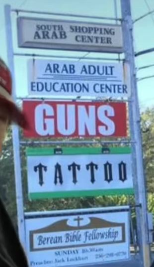 EvergladesErgi's tweet photo. @tiredxwitch Strip malls. To steal the words of Matt Mitchell, no where else can you get yourself a GED, a weapon, a tattoo, and meet Jesus in 30 minutes. Bonus points if there is a liquor store, smoke store, or a bbq joint with a pig on the front in the plaza. https://t.co/5hAanKb1DW