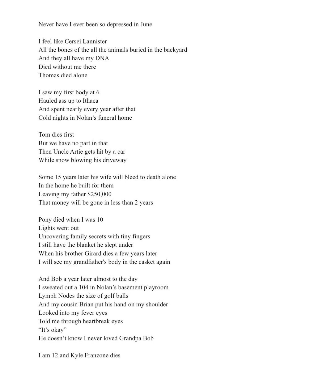 quaggieminlan's tweet photo. I wrote something very personal about my relationship with death and grieving. TW: It’s upsetting for me to read so I imagine it could upset others too. https://t.co/bBNdWEjBsC