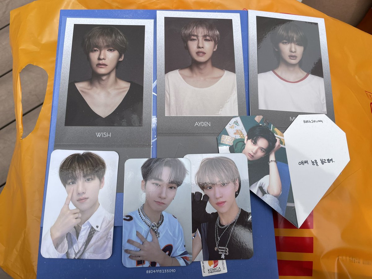 EPEX sunshower 府中の森特典 E賞 ベクスン ヒョヌ トレカ