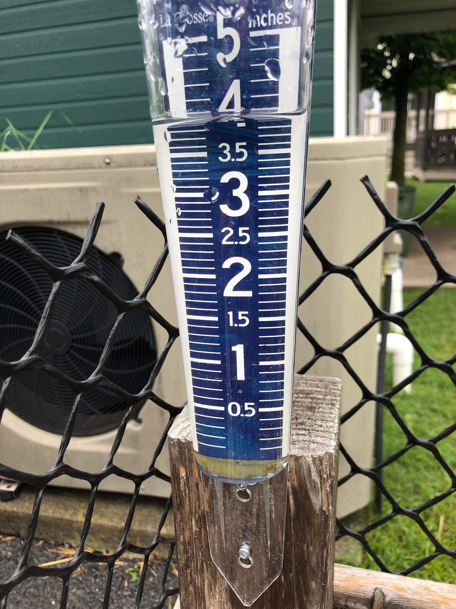 LaventureJess's tweet photo. Photo prise samedi à 16h à Boucherville. Les unités sont en pouces, donc 4 pouces de pluie reçus depuis vendredi matin. 😱 #meteoqc @ECCCMeteoQC https://t.co/f3VsNA5Bna