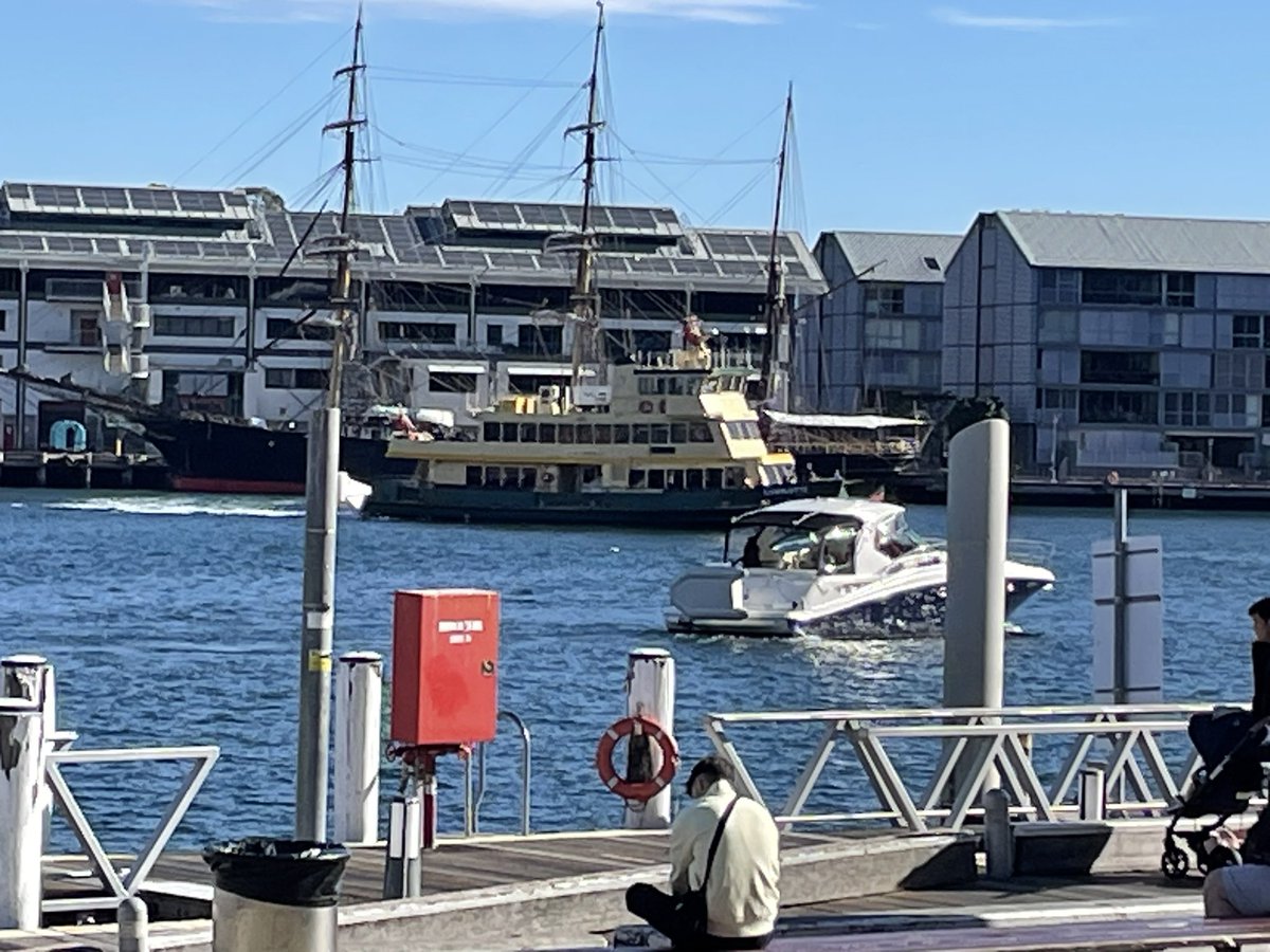 Beautiful Sunday morning here with Charlie in Sydney! We had a great day at the National Institute for Dramatic Arts open day yesterday! … and nice to see the ferry ‘Charlotte’ too. 😎