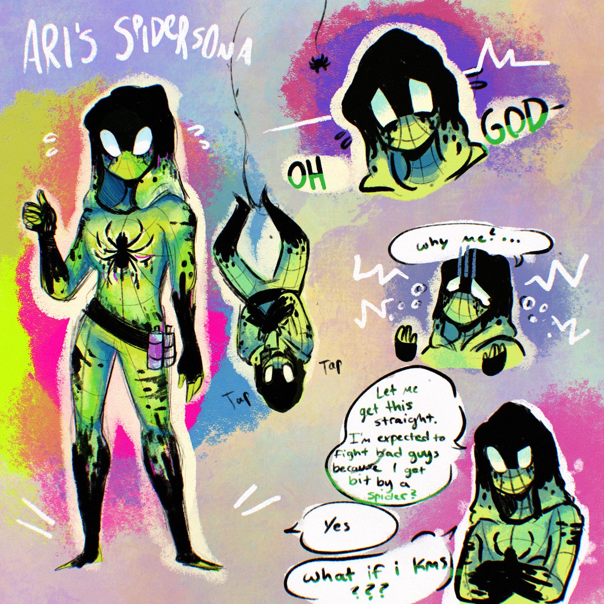 arsoniii's tweet image. Arachnophobic and boyfail 
 #Spidersonas #spidersonaart #SpiderVerse #Spiderversefanart