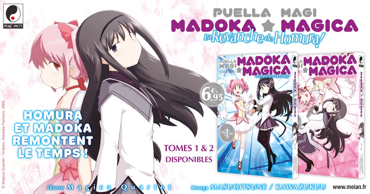 MeianFR's tweet photo. [ #SortiesMeian ]
Au moment où Madoka décide de devenir une Puella Magi, Homura remonte le temps avec elle... 💫
Est-ce l'occasion de mettre un terme à leur destin tragique ?

Puella Magi Madoka Magica : La Revanche de Homura • tomes 1 &amp; 2 dispo ✅
— https://t.co/XfF2cRjooW https://t.co/Ds03LvihNU