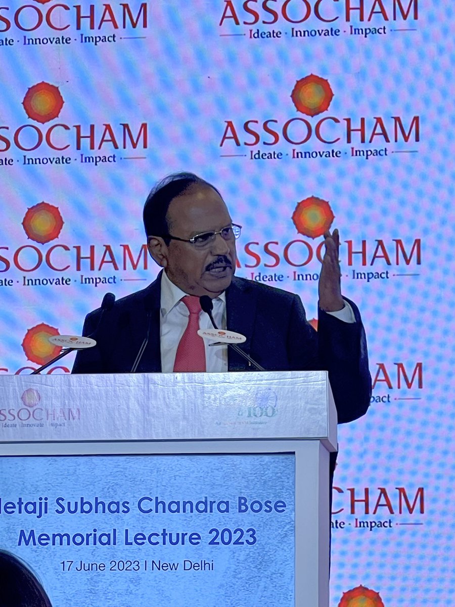 Addressing #india Inc at event organised by industry chamber #ASSOCHAM, #nsa  Ajit Doval underlined India’s increasingly crucial role in providing a skilled workforce to the world. He said by 2050 India’s workforce will be double than #China’s. #skilling them today is paramount.