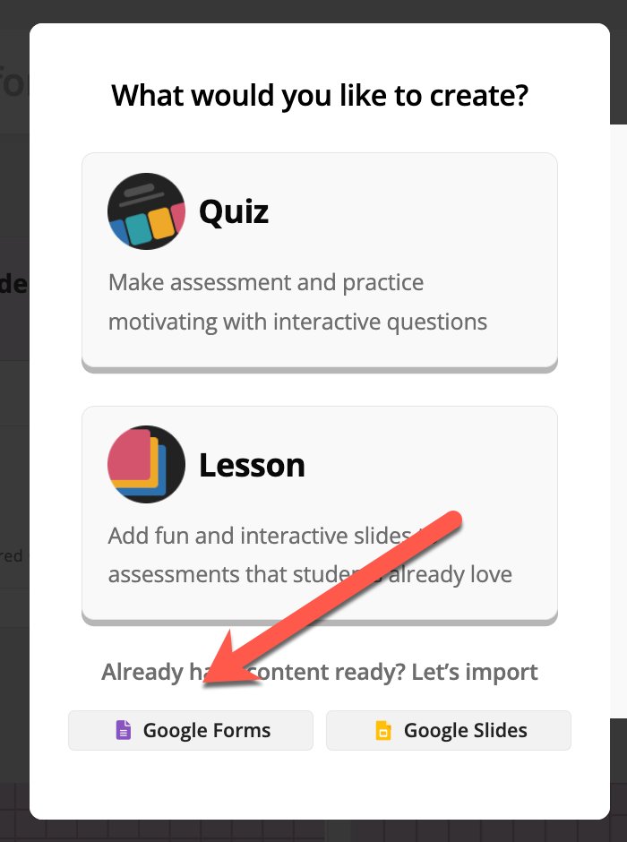 You can import your Google Forms into @quizizz That is cool!! 

quizizz.com 

#EdTech #Gamification #ISTElive