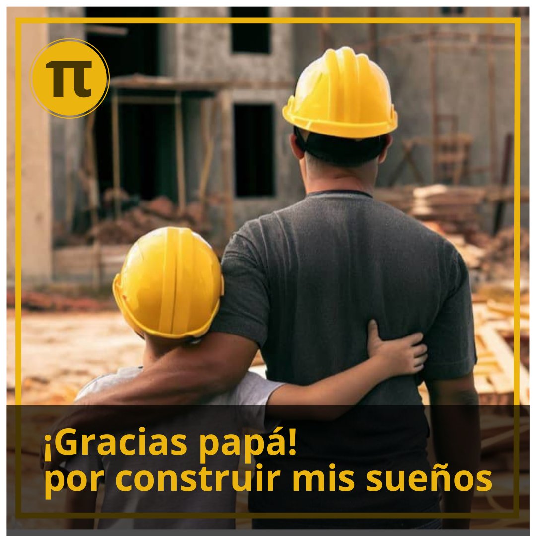 Gracias papá, por construir mis sueños‼️

👉 En πlares construcciones sabemos que los padres son los pilares de la familia, por eso construimos hogares que reflejan su amor y dedicación.

✅ ¡Feliz día del Padre a todos los héroes que construyen un futuro mejor!" 

🏠👨‍👧‍👦💪
