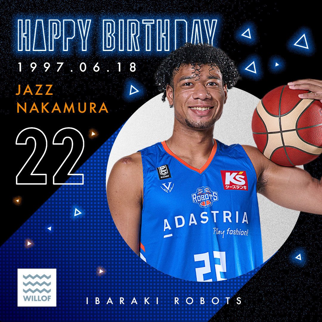 茨城ロボッツ (@ibarakirobots) on Twitter photo 🎊HAPPY BIRTHDAY JAZZ🎊
本日は#22 #中村ジャズ 選手の誕生日!!
練習生としてだけでなく、スクールやイベントでもシーズンを通して尽力してくれました!
ジャズ選手へのお祝いメッセージはリプでお待ちしております!!
#happybirthday #HBD
#茨城ロボッツ #ウィルオブ <a href="/willofofficial/">WILLOF【 ウィルオブ公式 】</a> 🎊HAPPY BIRTHDAY JAZZ🎊
本日は#22 #中村ジャズ 選手の誕生日!!
練習生としてだけでなく、スクールやイベントでもシーズンを通して尽力してくれました!
ジャズ選手へのお祝いメッセージはリプでお待ちしております!!
#happybirthday #HBD
#茨城ロボッツ #ウィルオブ <a href="/willofofficial/">WILLOF【 ウィルオブ公式 】</a>