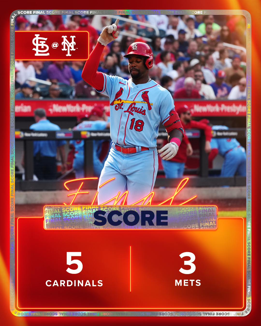 Cardinals at Mets / Twitter