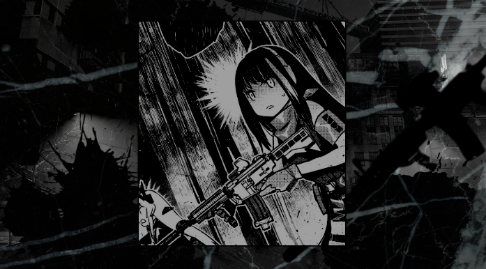 BROKENCONNXTION's tweet photo. ⠀
checking to her left , seeing four enemies flanking them . they were fast , inhumanly fast . faster than the sangvis dolls she's fought before . these were definitely special forces units .

" raven , they're flanking left , i'm on it , eyes on twelve ! "
⠀ https://t.co/kVQs8PYYJk