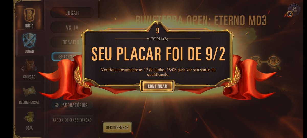 Será que agora vai a terceira vez e aque da sorte fé, swain me carregou nessa open