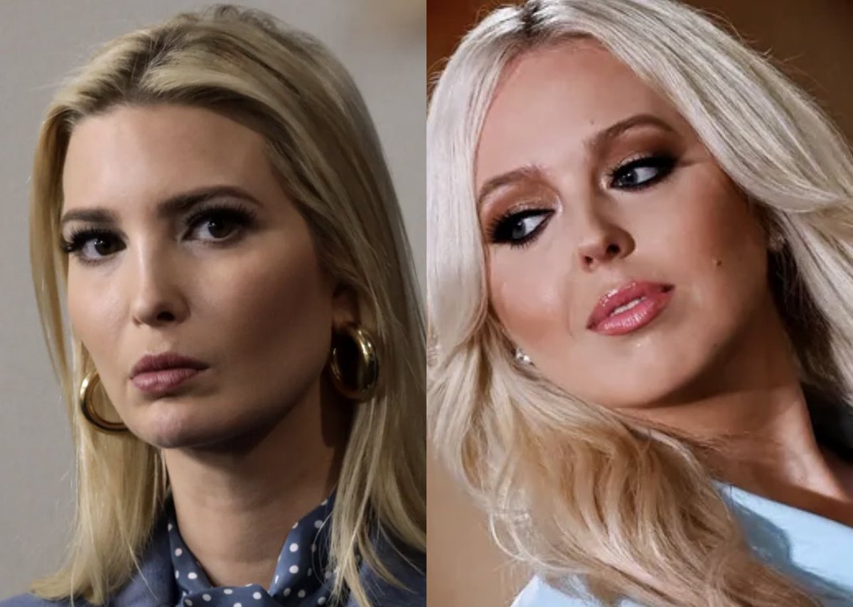 OccupyDemocrats's tweet image. BREAKING: Reporters reveal that Trump’s daughter Ivanka “has been wondering if she made the right decision” to distance herself from her indicted father now that her half-sister Tiffany Trump is “pulling the rug out from under her.” 

A Trump insider told reporters that Ivanka is