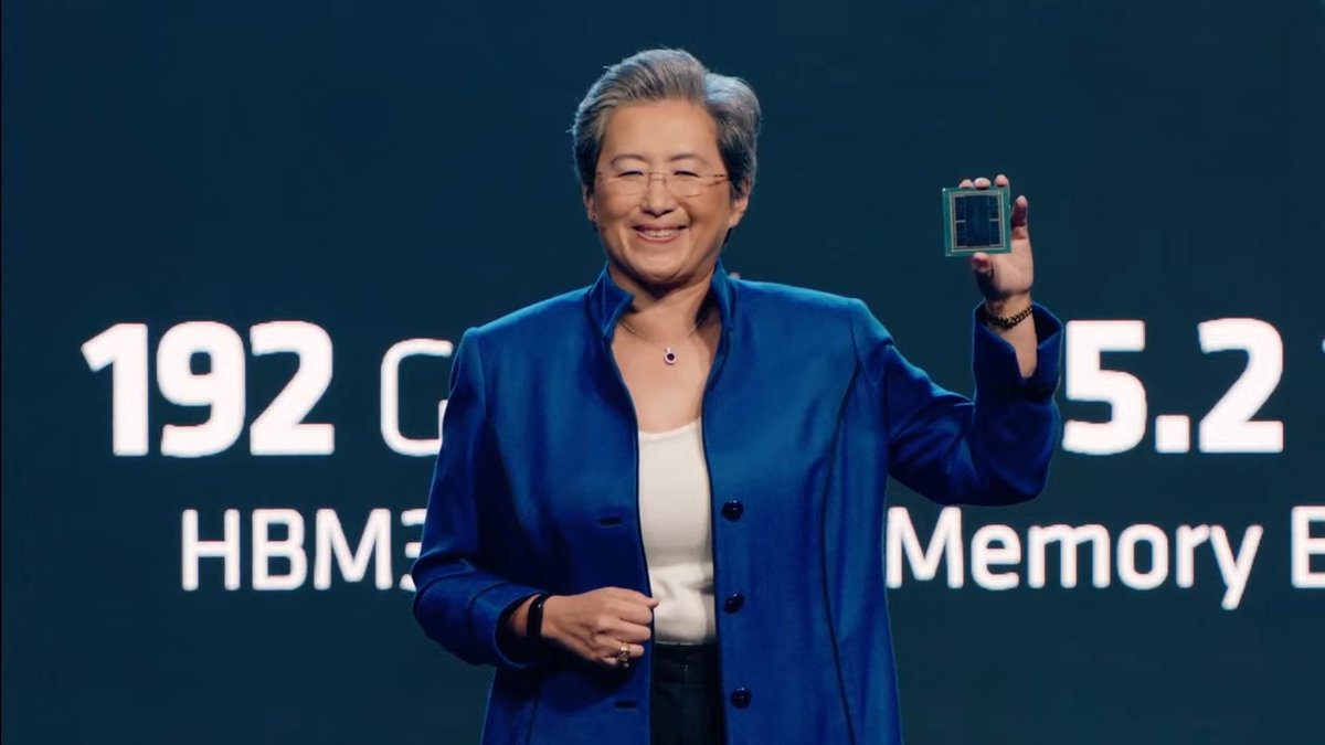 Read about @AMD’s announcement of its new #MI300X #GPU that targets AI and #scientificcomputing. @LisaSu, #AMD CEO, shared the news at a live-streamed presentation. ow.ly/LG7050OPzgt