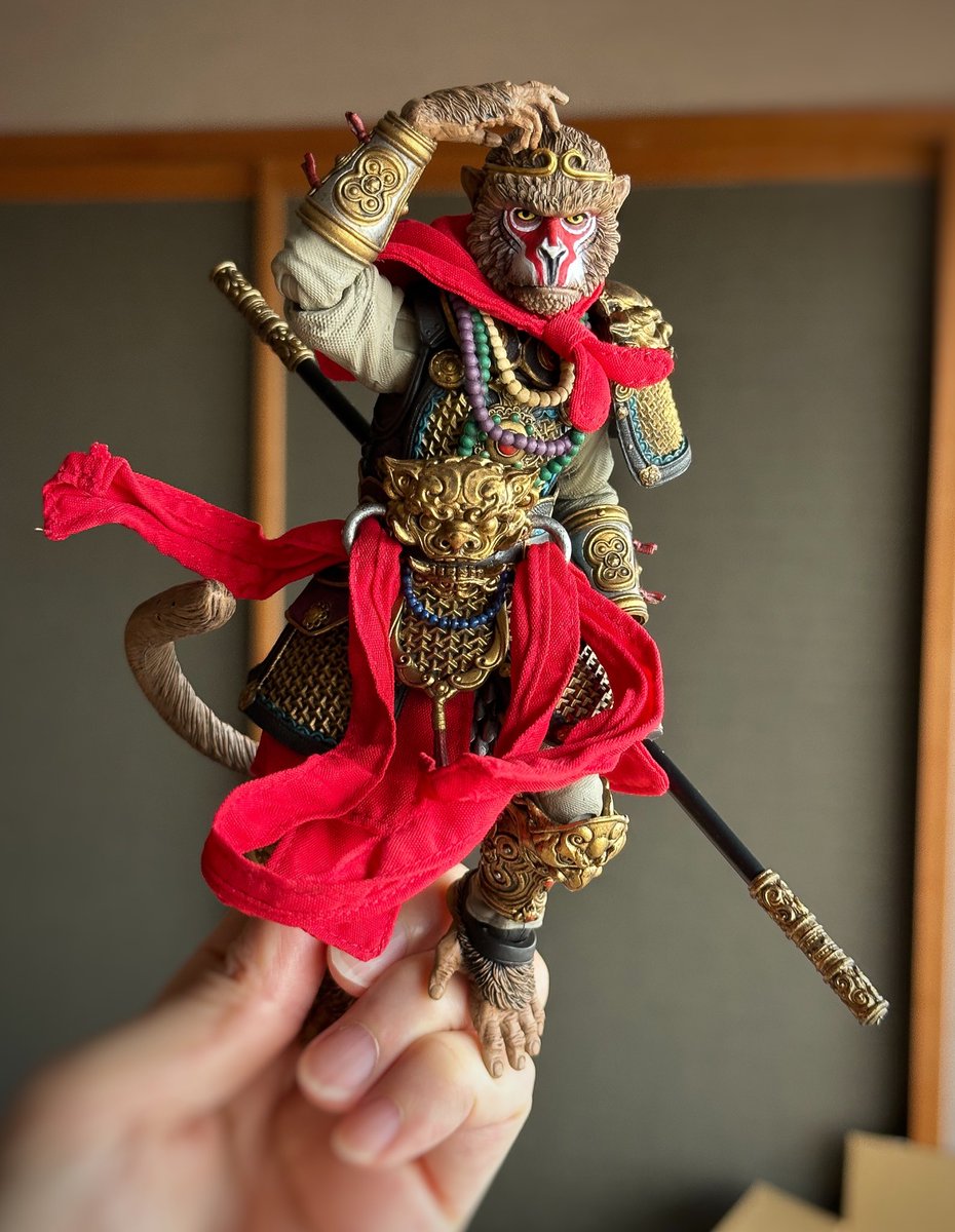 MythicLegions 
the Figura Obscura: Sun Wukong, The Monkey King 孫悟空
隈取顔も最高！
#FourHorsemenStudios