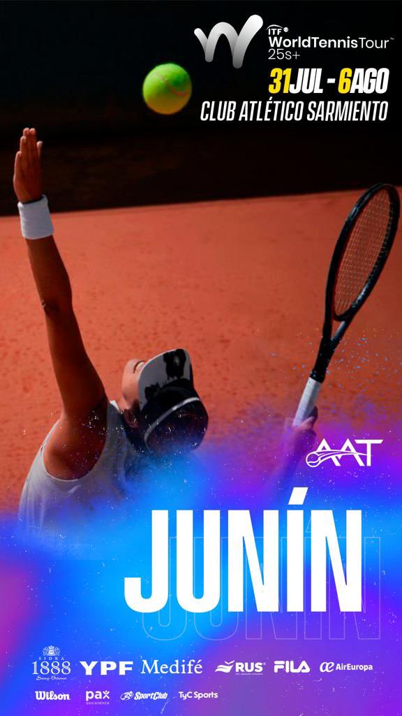 CASarmientoOf's tweet photo. 🎾 #TenisCAS / Por primera vez en la historia de Junín y la zona, somos sede de un torneo internacional de mujeres, con puntos para el ranking mundial (WTA).
🔙 En el 2019, hicimos uno de varones que repartió 15 puntos para el ranking atp y 15.000 dólares en premios.
(1/2) https://t.co/8ZvUdxxsz0