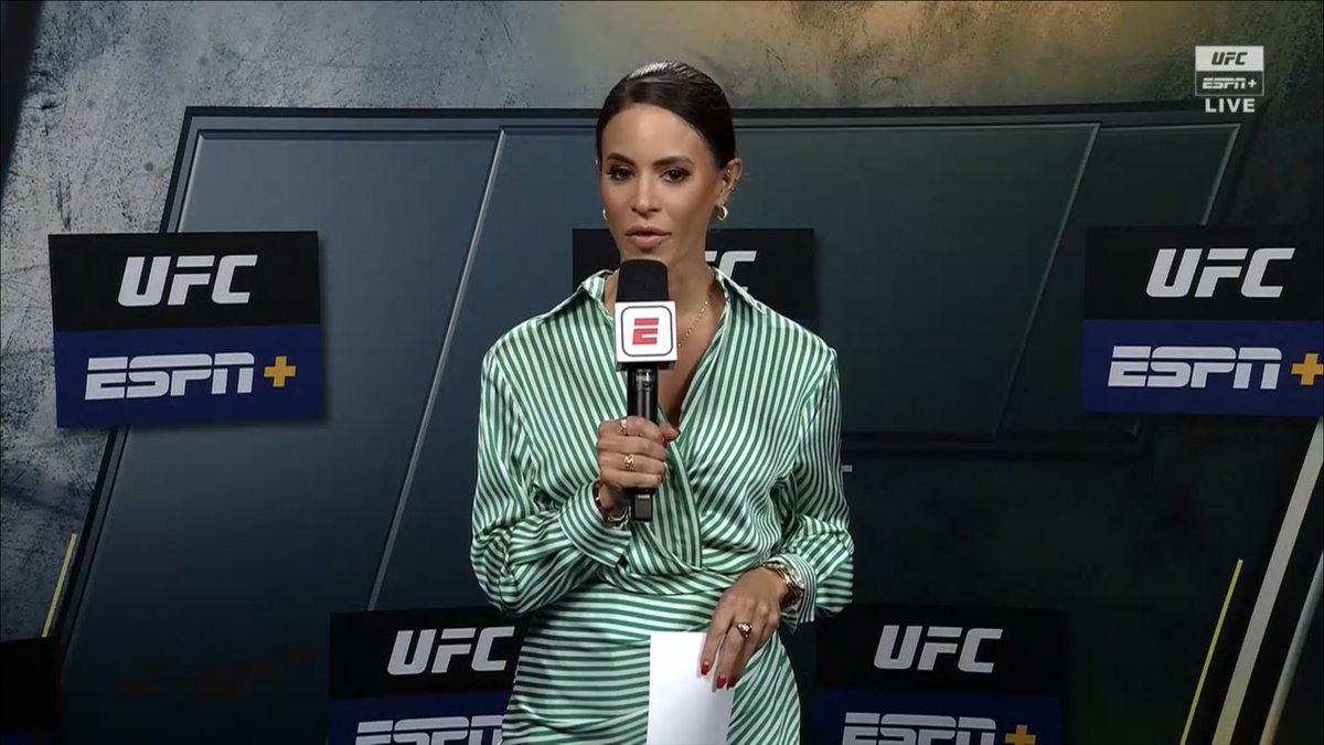 @CharlyOnTV is the fourth member of tonight’s broadcast team. #UFCVegas75