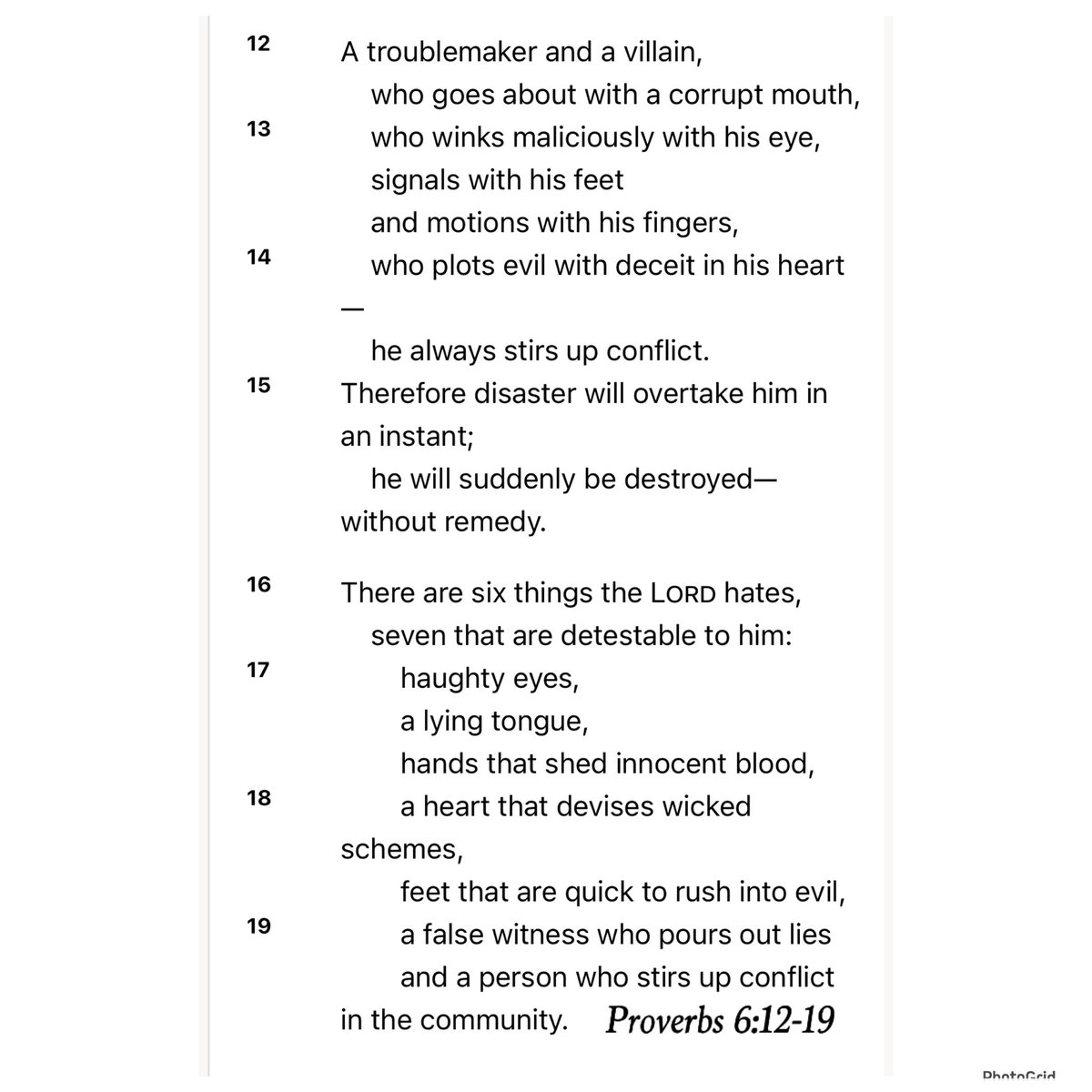 Proverbs 6:12-19…relevant this month