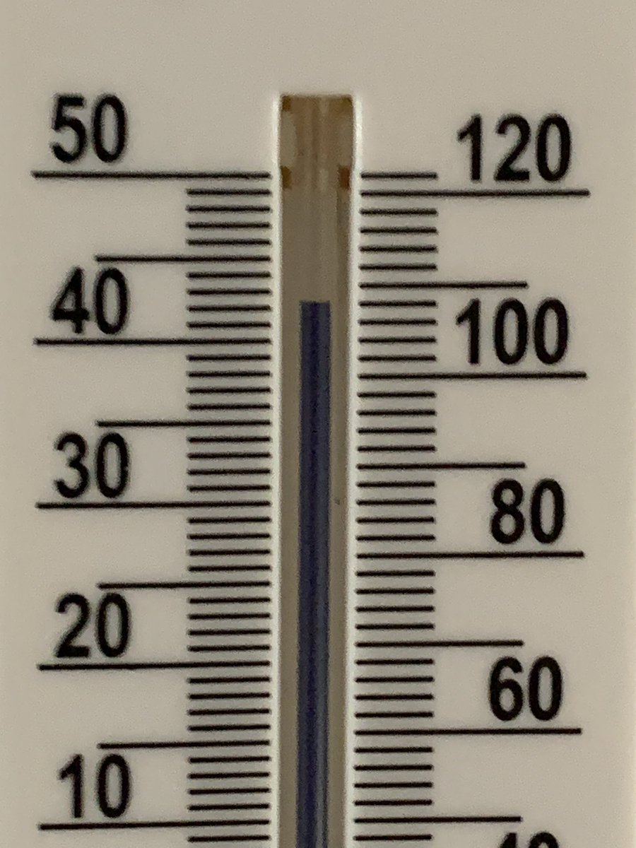 Temperature in the loft at work on Friday
