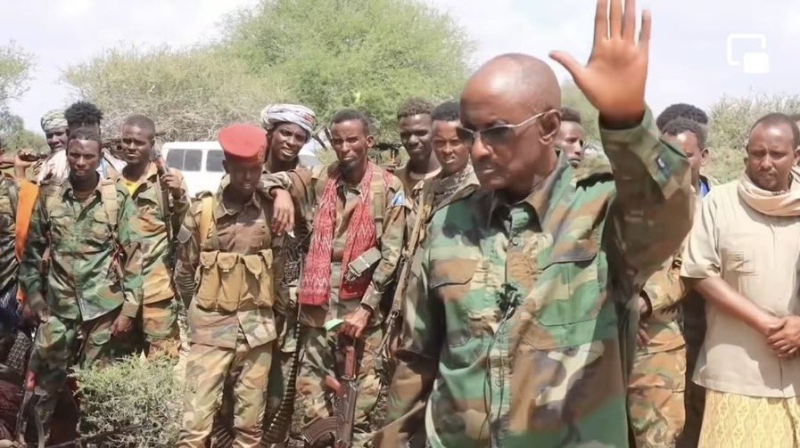 mp_dalmar's tweet photo. Say what? Ali Gudlawe either lost his mind or he’s the biggest alshabab booster ..sympathizer.  Ali Jeyte is undisputed national hero. He single-handedly started successful war against entrenched enemy and pushed them to the brink of elimination in his region. 

Jeyte deserves promotion to be Hirshabale president not firing. The announcement makes only the khawarij happy, @TheVillaSomalia intervene reverse this madness & abatement of the enemy ASAP