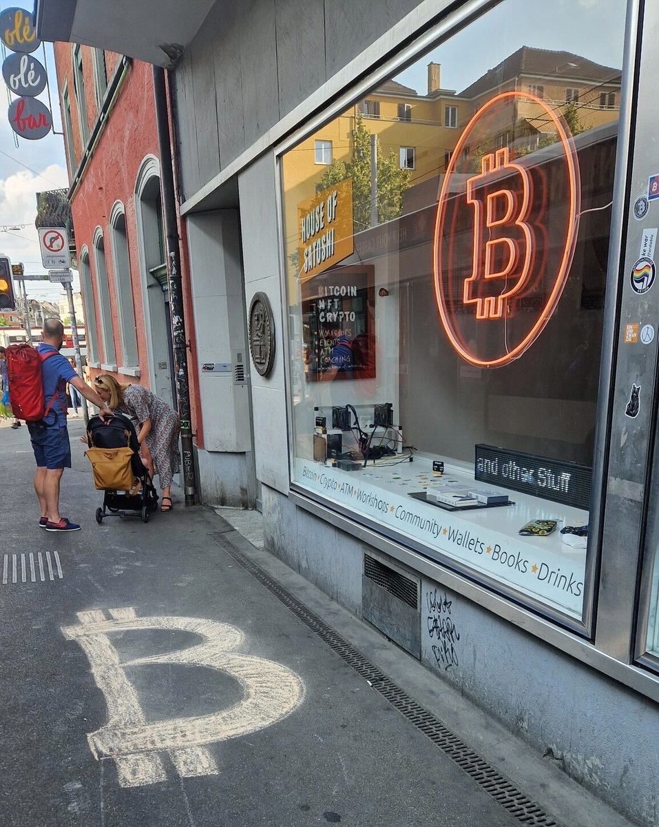📸 #Bitcoin "House of Satoshi" spotted in Zürich, Switzerland 🇨🇭