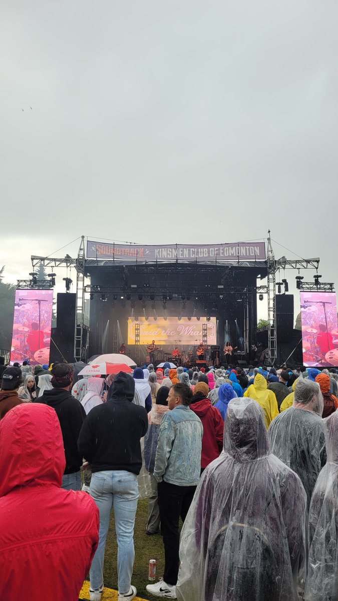 We're not letting some rain ruin our day! @saidthewhale are rocking the #SMF2023 stage 🎸