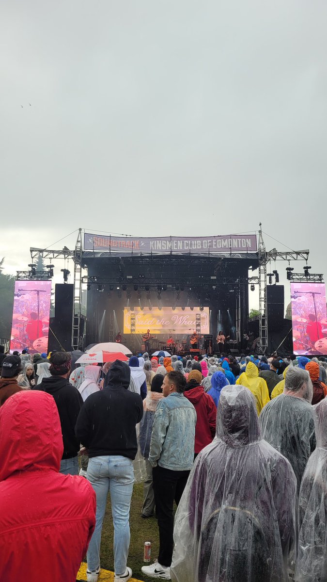 Soundtrack Music Festival (@soundtrackyeg) on Twitter photo We're not letting some rain ruin our day! <a href="/saidthewhale/">Said The Whale</a> are rocking the #SMF2023 stage 🎸 We're not letting some rain ruin our day! <a href="/saidthewhale/">Said The Whale</a> are rocking the #SMF2023 stage 🎸