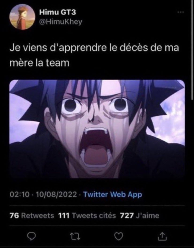 Mdrrrrr  ce tweet à chaque fois que je le vois je suis ÉTEINT
