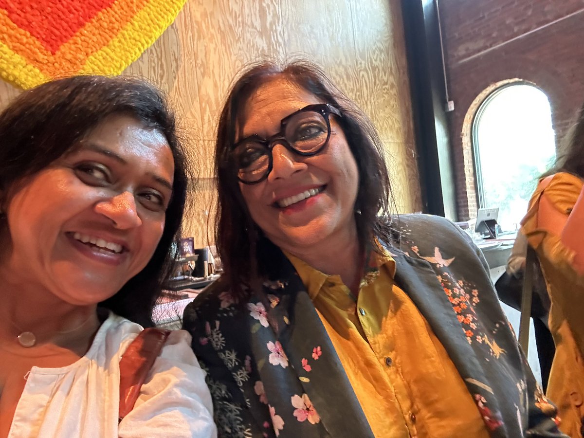 Go see Monsoon Wedding the Musical in Brooklyn! @sree took your advice! Got to fangirl… Mira Nair was there! @johnwbartlett