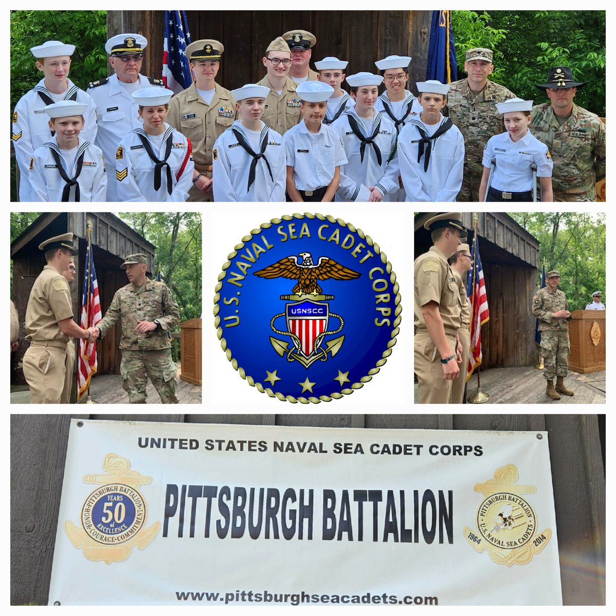 I had the honor of participating in the Pittsburgh Naval @seacadets graduation and summer picnic.  I was a Pittsburgh Cadet 1997 to 2002 and absolutely love seeing this program live on. 2 graduates, one going @ArmyROTC  and one going NROTC. I am excited to see where they go.