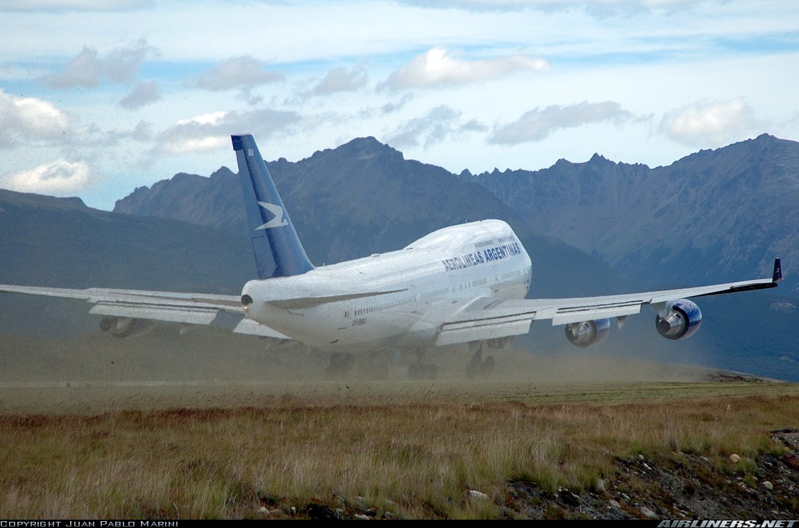 La Reina de Aerolíneas Argentinas despegando de Ushuaia 🇦🇷