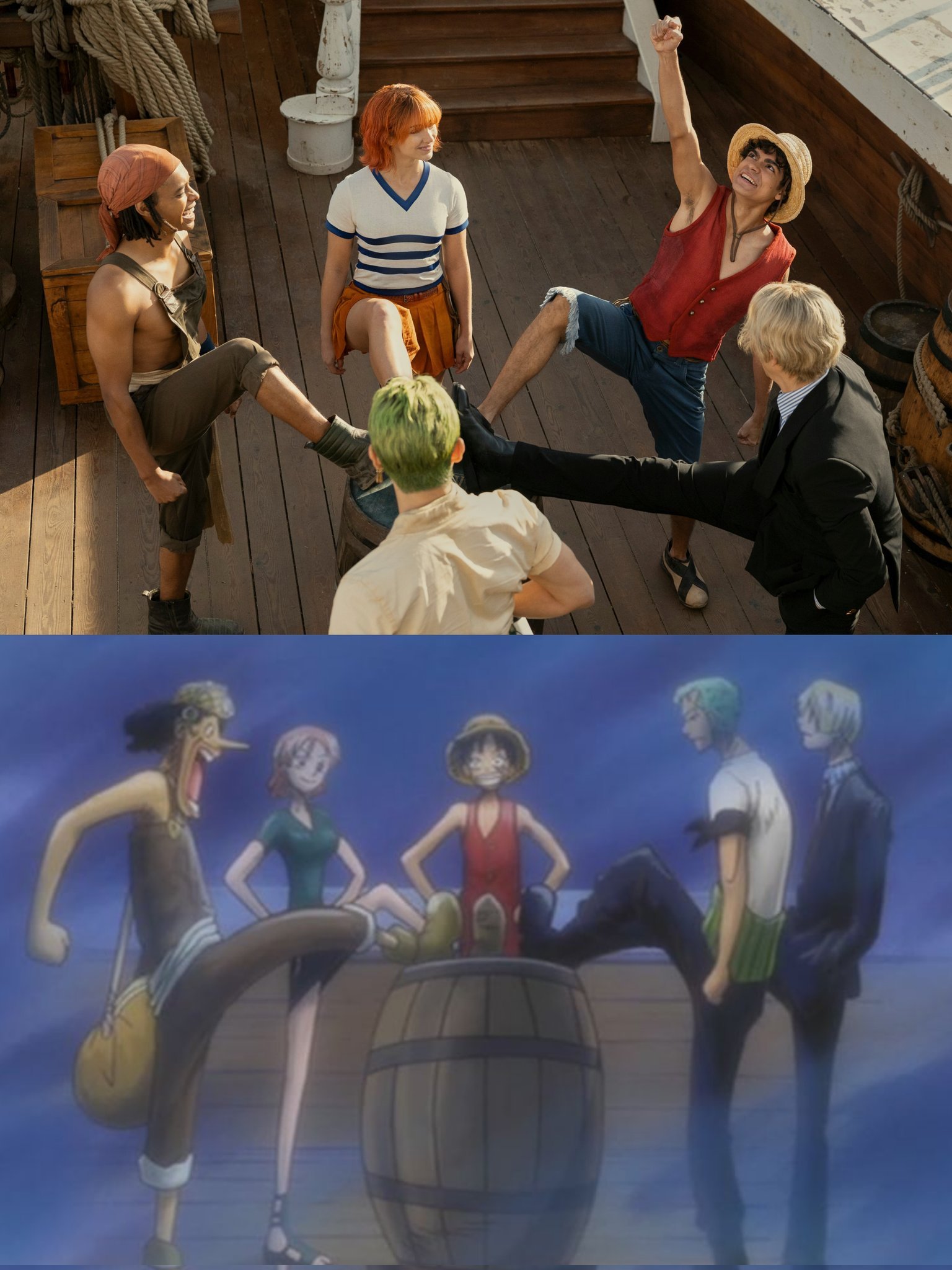 One Piece Live Action vs Anime 