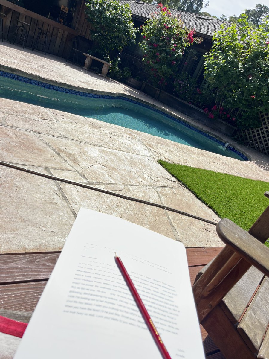 EmilyAPickard's tweet photo. What better way to do a final read-through of your about-to-be-published manuscript? Life is good~
#BeginningsEndTrilogy #Book2 #FinalReadthrough #weekendvibes https://t.co/h21wlLMycV