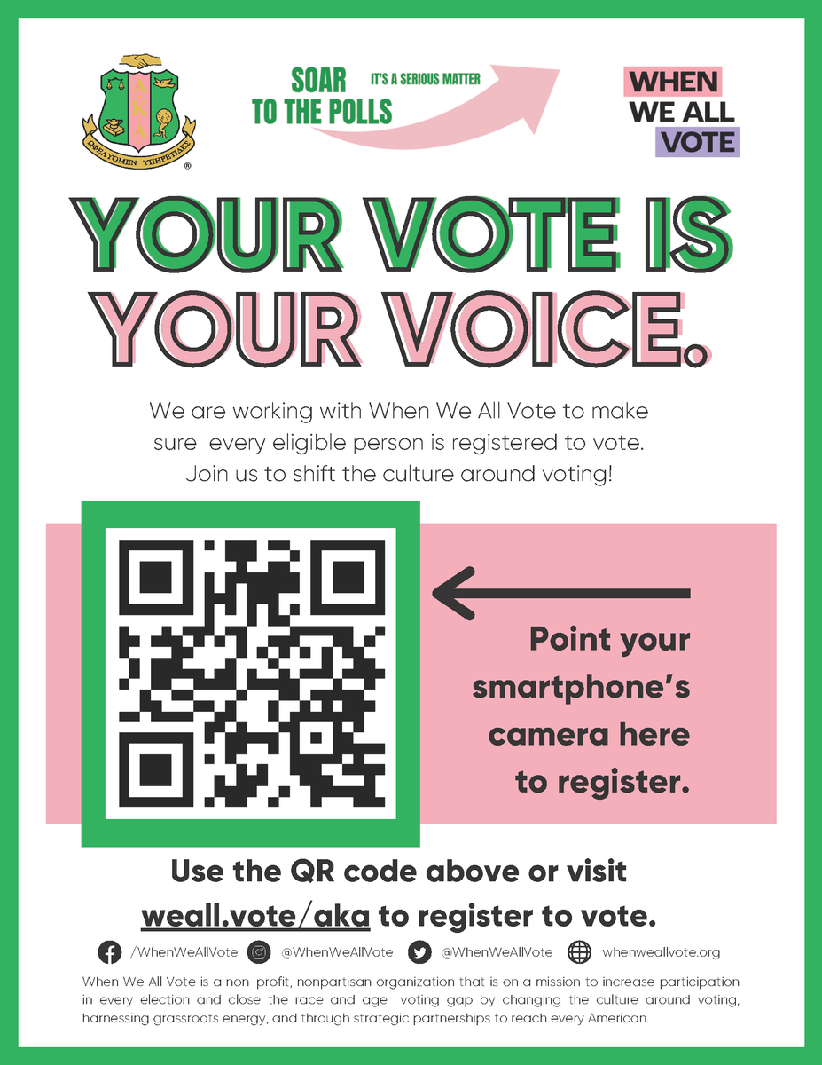 Voter Registration Portal Link: vote.civicnation.org/register/whenw…

#SoarToThePolls #AKA1908 #NAR1908