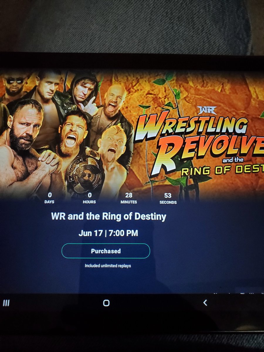 weemanator4's tweet photo. It's about that time!... @PWRevolver #ringofdestiny @FiteTV watch it LIVE!!! https://t.co/p2beYaLFhb