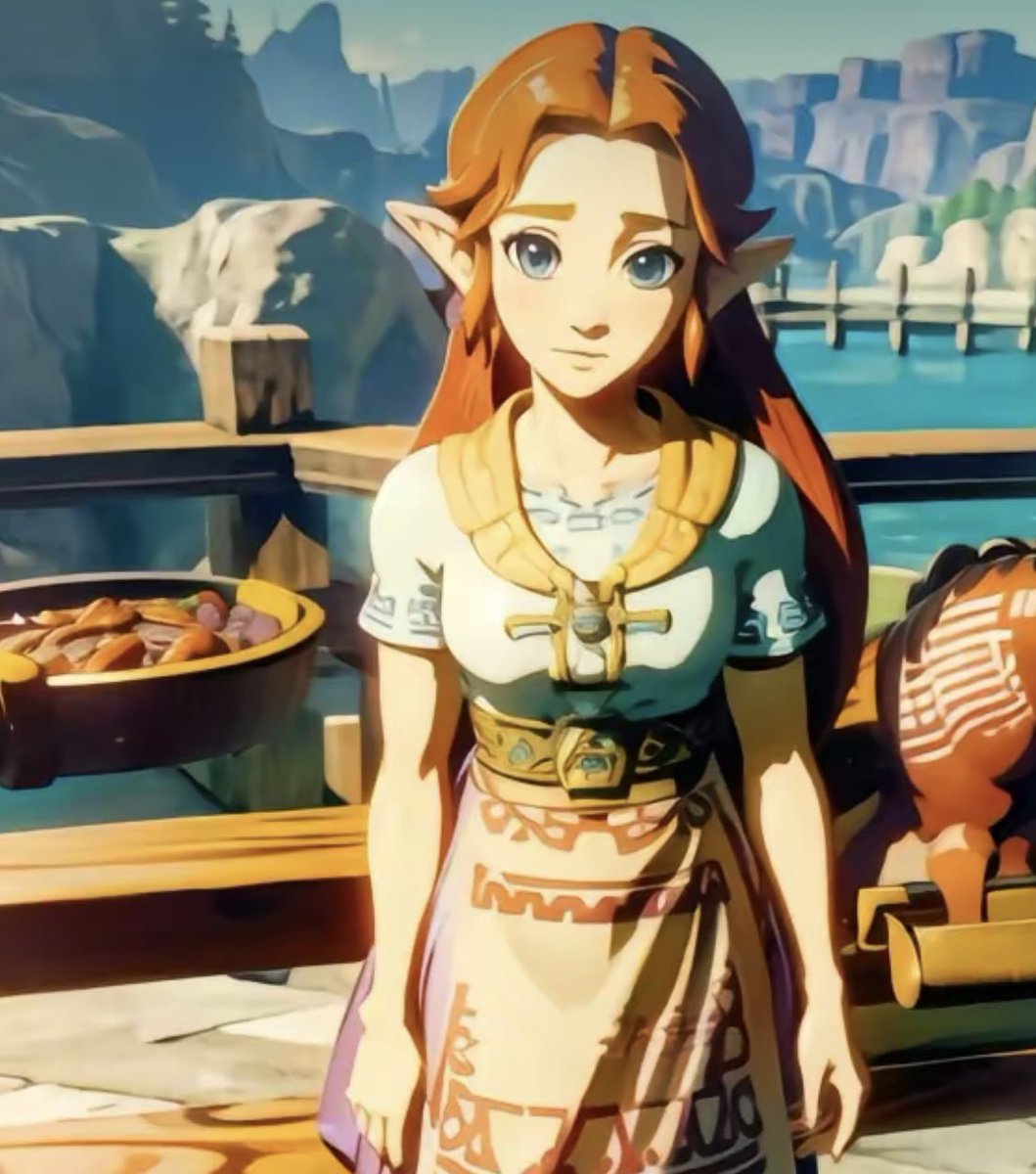 Malon in BOTW art style for good luck