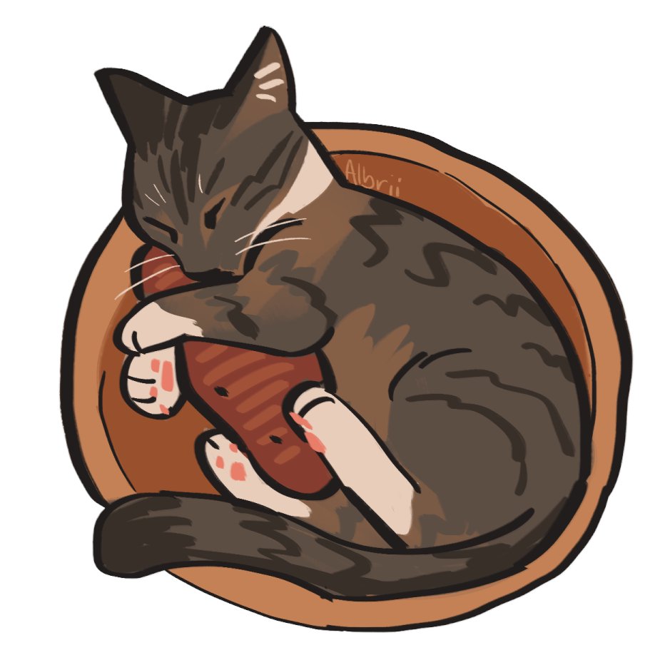 Albriio's tweet image. some lil cat doodles from pics my friends send me