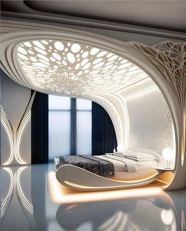 This bedroom is a MOOD #innovation #ArchinectInDepthAI #LeadOnClimate #DesignEvent #architectureschool #IstanbulModern #GearUpForEiE #WorldOzoneDay  
Original: Interiorvilla1
