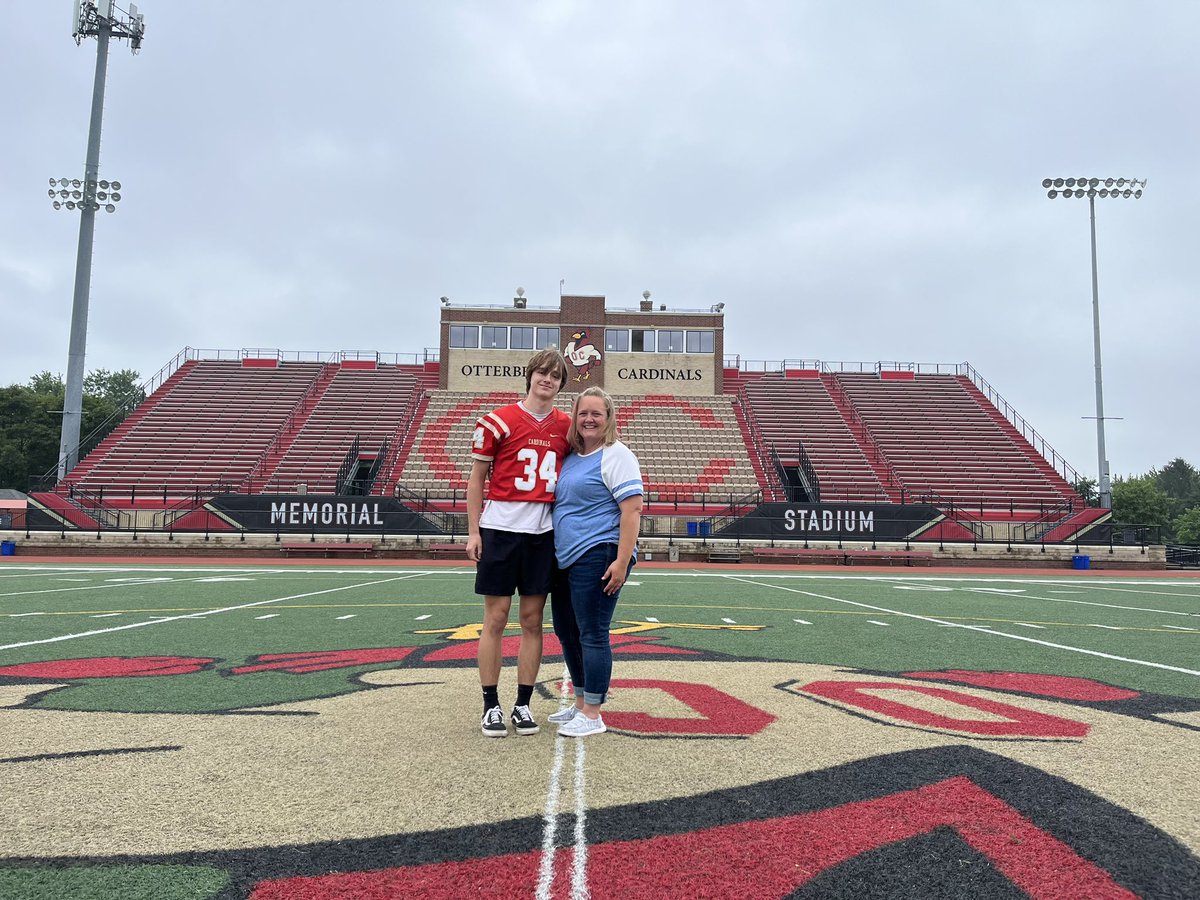 Had a great visit at @Otterbein_FB.  Big thanks to <a href="/Coach_Cicione/">Anthony Cicione II</a> for the invite.  Hope to be back soon!❤️🤍