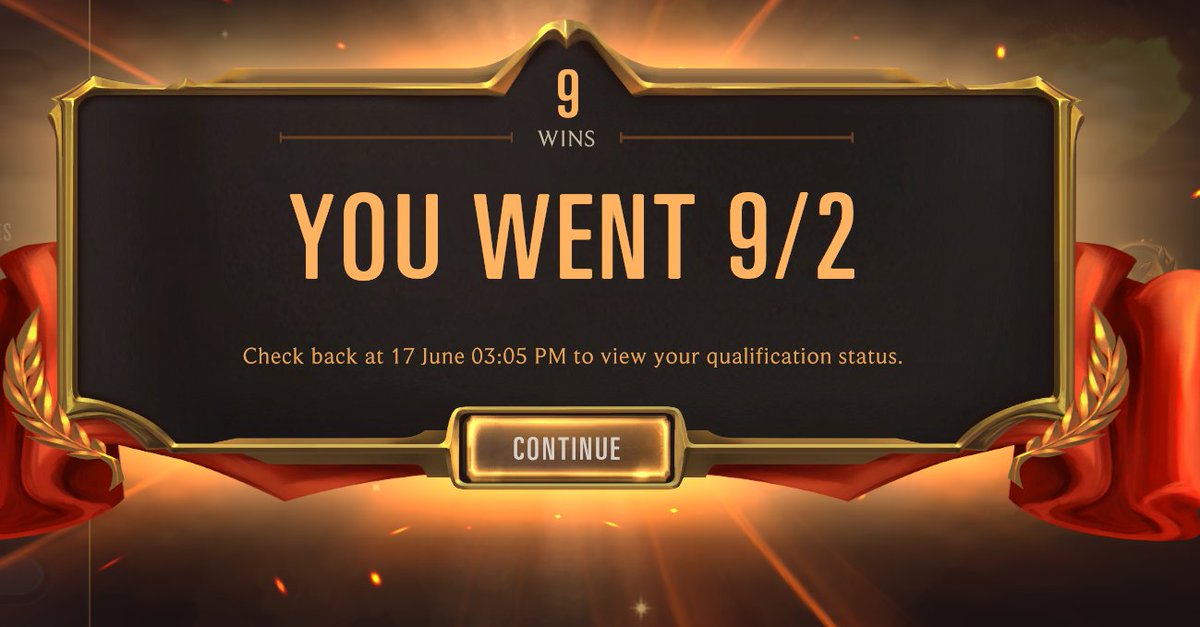 Let's hope 9-2 can qualify for Day 2 tomorrow🤞
#LegendsOfRuneterra