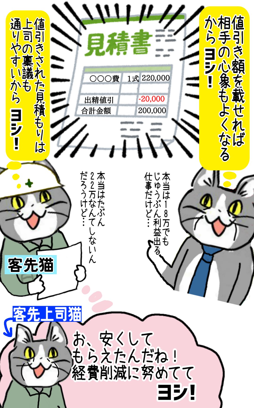仕事猫　現場猫 Amazon.co.jp: くまみね 仕事猫 ステッカー（大） 貼って