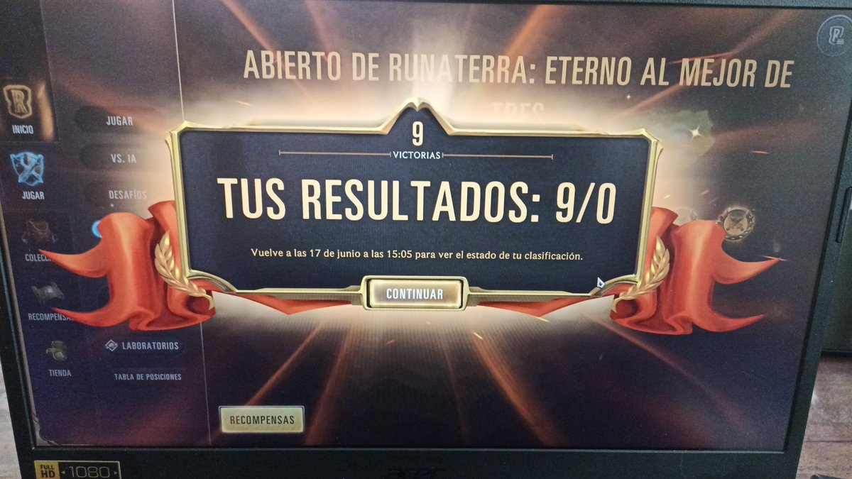 El_Dant3_'s tweet photo. Posiblemente nadie vea/entienda esto, pero ser top 64 de América con este resultado era un sueño para mí, ahora es una realidad, la aventura aún no termina... LFGooooo!!! @LoRLATAM  @WizardGamingLoR #legendsofruneterra https://t.co/WjvzqKV204