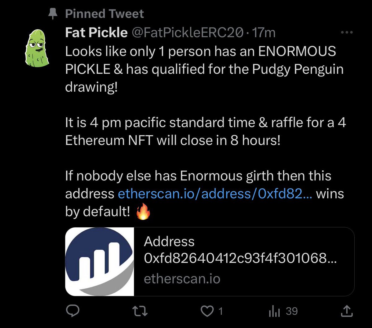 FatPickleERC20's tweet photo. @ladycryptook https://t.co/AkuwqQD5vs