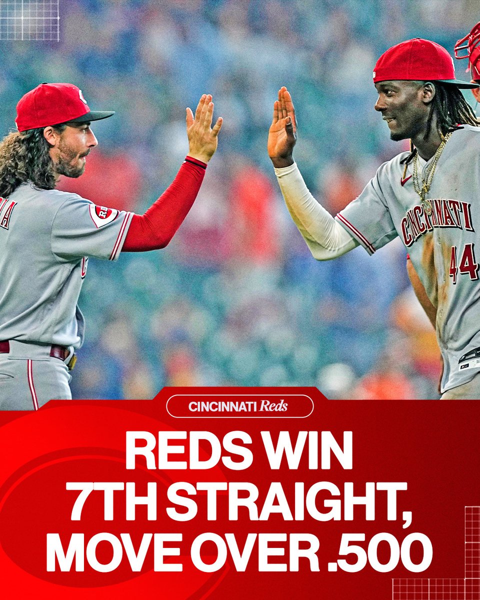 MLB's tweet photo. It's been a fun week for the @Reds! https://t.co/gadbHGbBzW