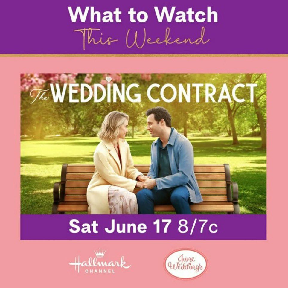 Less than 2 min! It’s Becky @seriouschick and I can’t wait to watch and live tweet with all of you! Here we go! 💍 

#TheWeddingContract #HallmarkiesPod #HallmarkChannel #Hallmark #livetweet