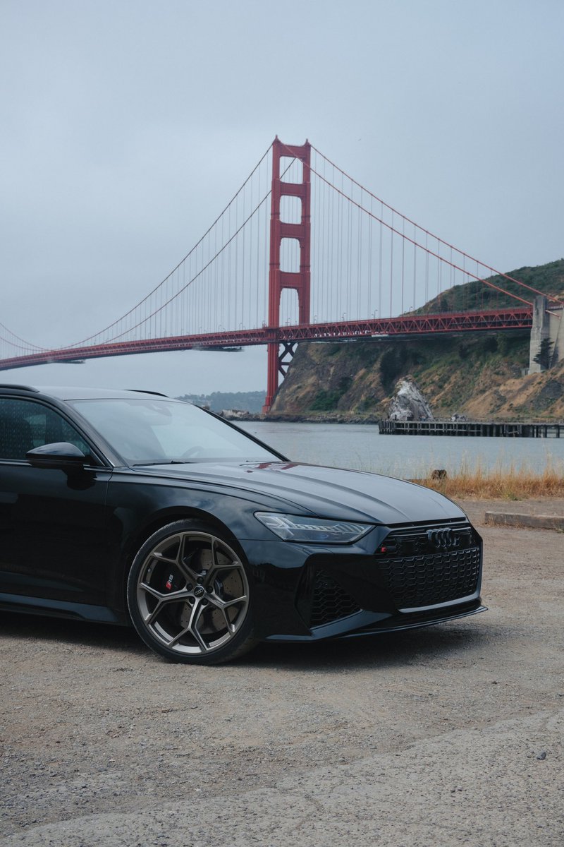 TGE_LDNM's tweet photo. In San Fran with @AudiOfficial &amp; a familiar face, checking out the new #RS6Performance &amp; #RS7Performance - first stop, Golden Gate Bridge 🇺🇸 https://t.co/GPTko10T1w