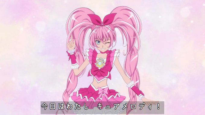 キュアメロディだあああああああああああああ!!!! #nitiasa #precure 