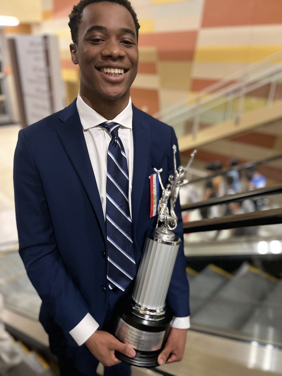 Congratulations, Dabeluchi Isiofia! 2nd Place in the Nation in Impromptu Speaking out of 552 contestants at the NSDA National Speech and Debate Tournament! We are so proud of you! #CCISDProud #VMHSPride #InspireExcellence #NSDA #Nats23